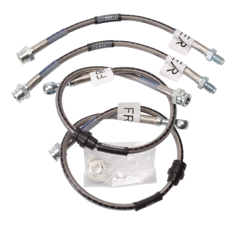 Russell 686150 Performance 95-99 fits Mitsubishi Eclipse 2WD & All Wheel Drive Brake Line Kit