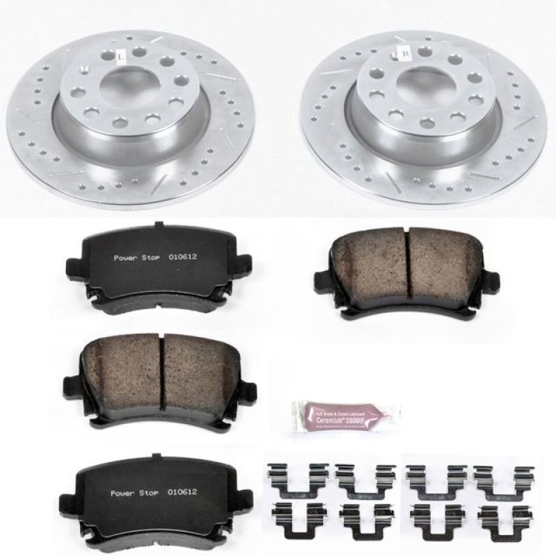 PowerStop K5666 2013 fits Audi A3 Quattro Rear Z23 Evolution Sport Brake Kit