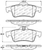 Stoptech 309.1095 Performance 07-09 Mazdaspeed3 / 06-07 Mazdaspeed6 / 06-07 Mazda3 Rear Brake Pads