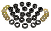 Prothane 1-107-BL 97+ fits Jeep TJ Body Mount Kit - Black