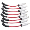 Edelbrock 22715 Spark Plug Wire Set Ls Kit w/ Metal Sleeves 99-15 50 Ohm Resistance Red Wire (Set of 8)