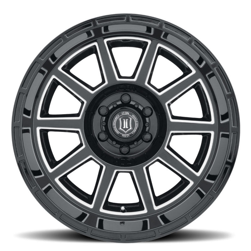 ICON 6220108345GBMW Recoil 20x10 6x5.5 -24mm Offset 4.5in BS Gloss Black Milled Spokes Wheel