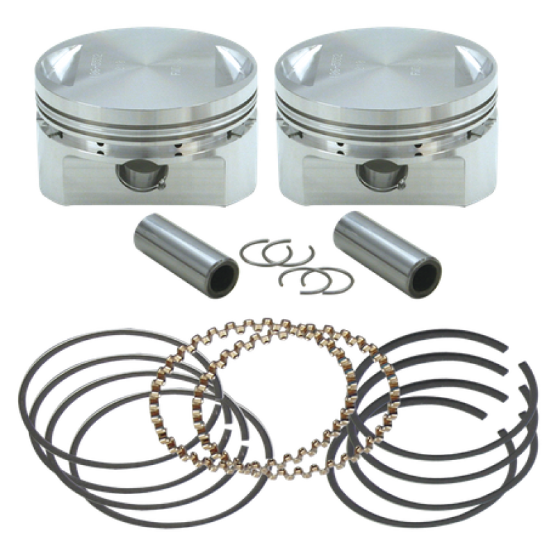 S&S 106-5555 Cycle 84-99 BT 3-1/2in .010in Bore Forged Stroker Piston Kit