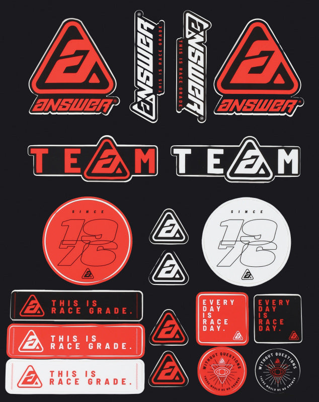 Answer 446349 Logo Sticker Sheet
