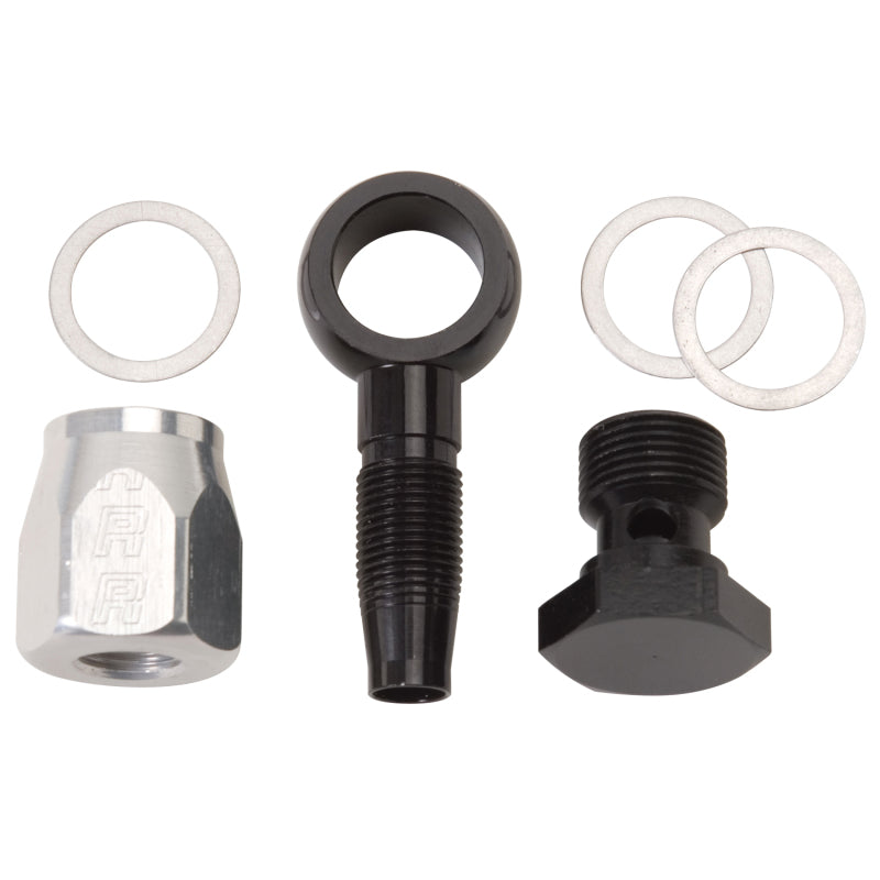 Russell 640233 Performance -6 AN Carb Banjo Adapter Fitting (Black)