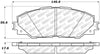 Stoptech 305.1211 Street Select Brake Pads - Front