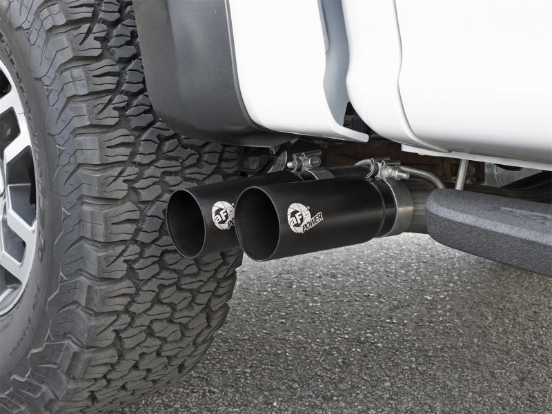 AFE 49-43091-B Rebel Series 3in 409 SS Cat Back Exhaust w/ Black Tips 17 fits F
