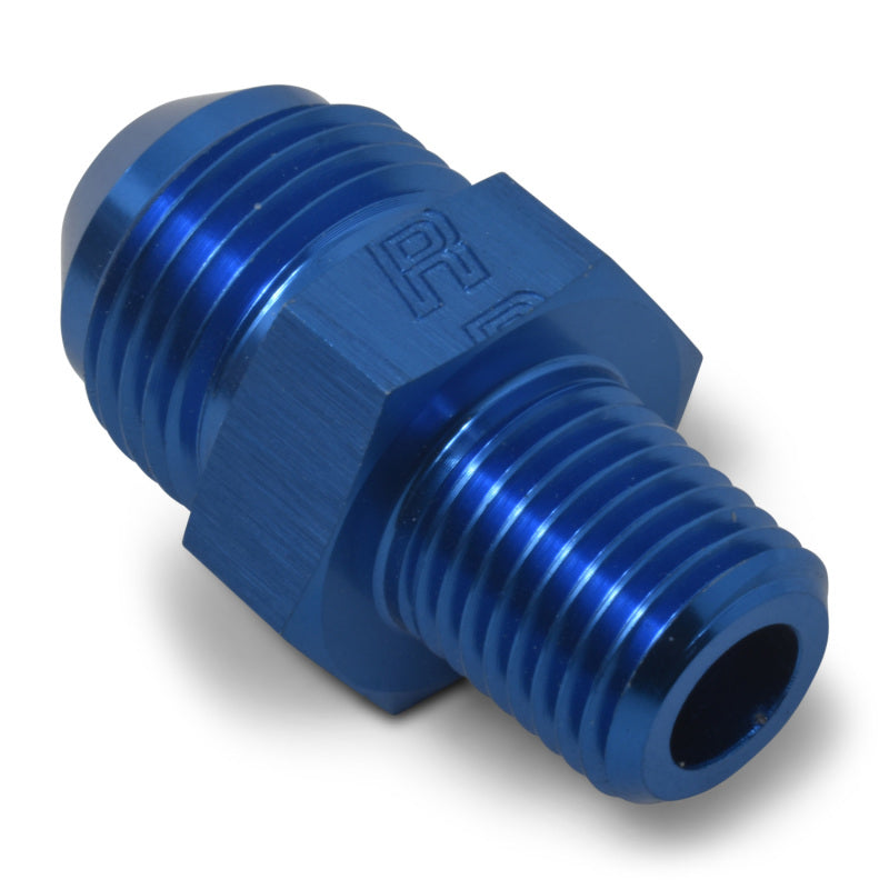 Russell 660488 Performance -8 AN to 3/8in NPT Straight Flare to Pipe (Blue) (25 pcs.)