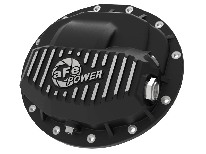 AFE 46-70402 Pro Series Rear Differential Cover Black w/ Machined Fins 13-18 fi
