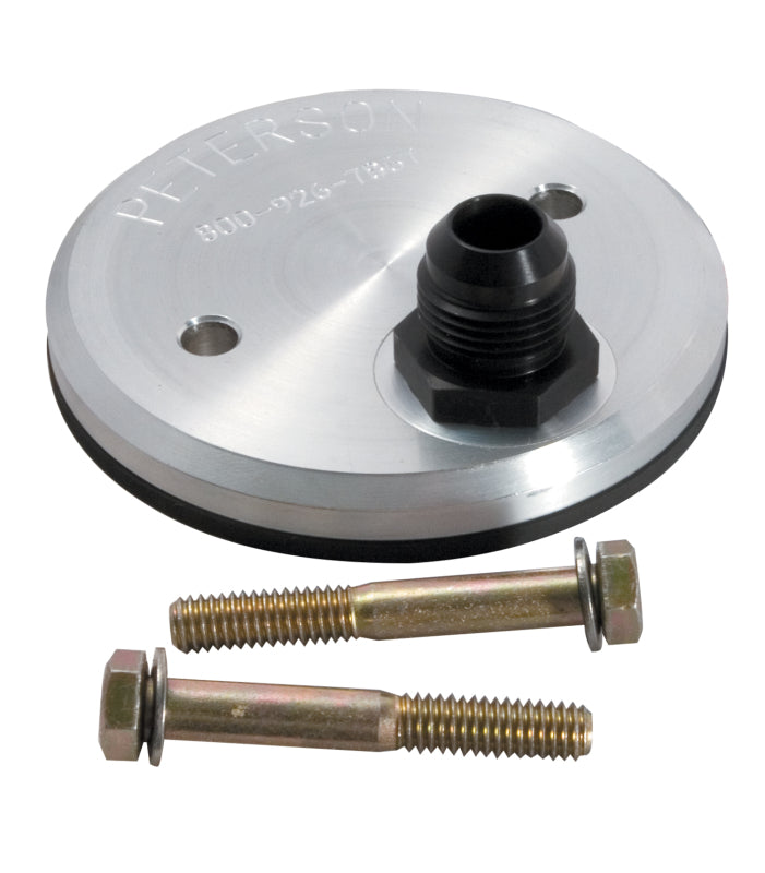 Peterson Fluid Systems Chevrolet 2 -10AN Inlet Fitting Block Off Plate