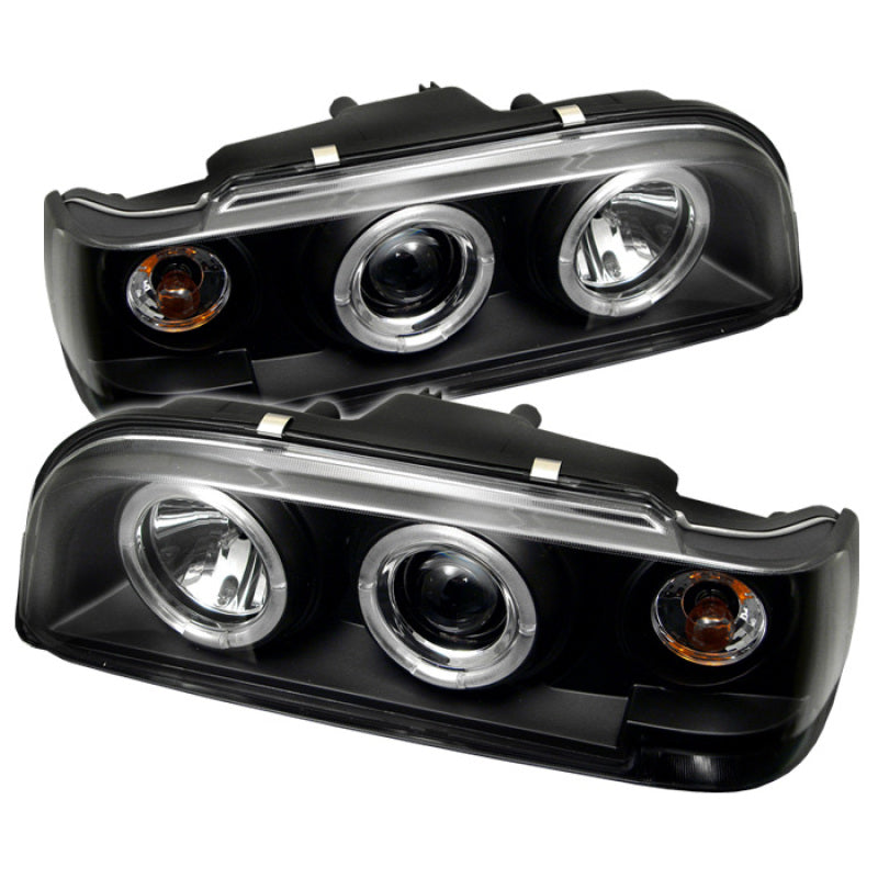 Spyder 5012289 fits Volvo 93-97 850 Projector Headlights LED Halo Black High H1