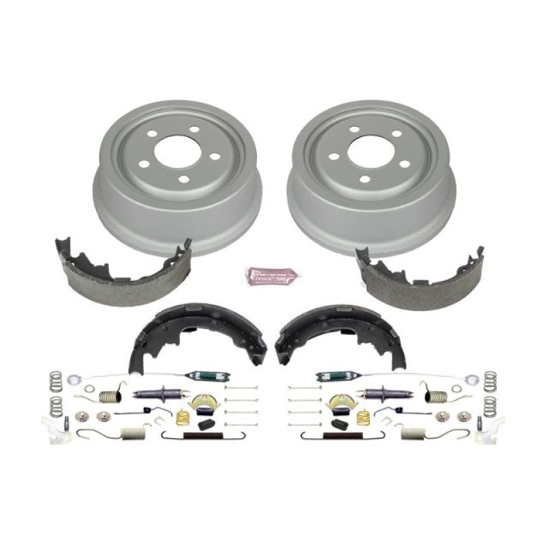 PowerStop KOE15374DK fits Jeep 01-06 Wrangler Rear Autospecialty Drum Kit