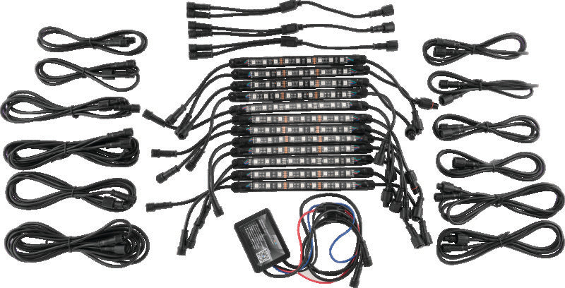 DragonFire Racing 522010 Rgb Accent Light Kit Bt 12Pc