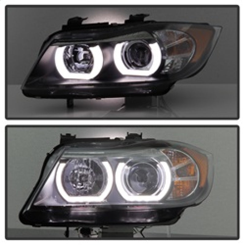 Spyder 5083852 fits BMW 06-08 E90 3-Series 4DR V2 Headlights - HID Only - Black