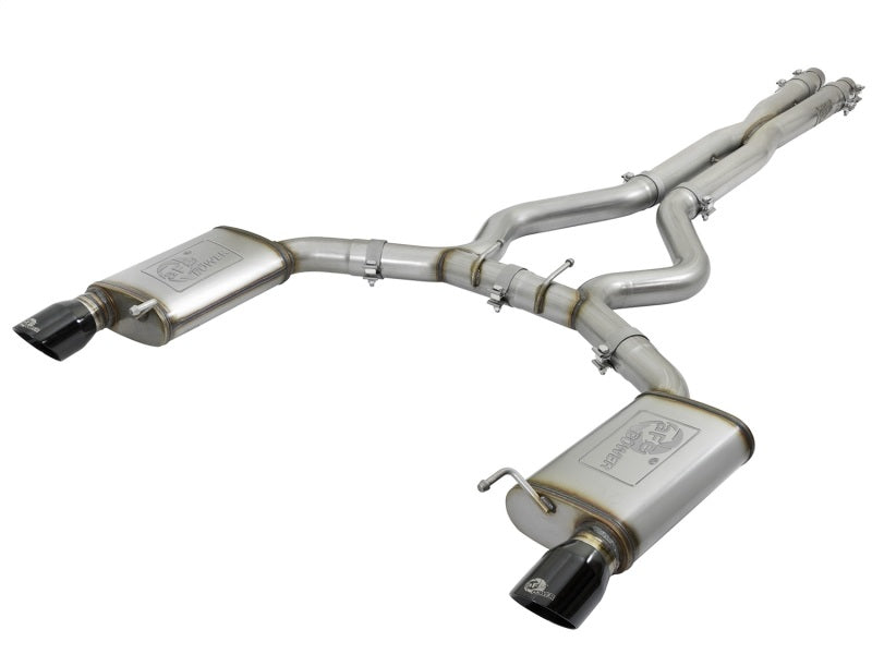 AFE 49-33072-1B rce XP 3in 304 SS Cat-Back Exhausts w/ Black Tips 15-17 fits Fo