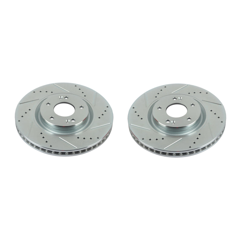 PowerStop fits Hyundai 12-17 Azera Front Evolution Drilled & Slotted Rotors -