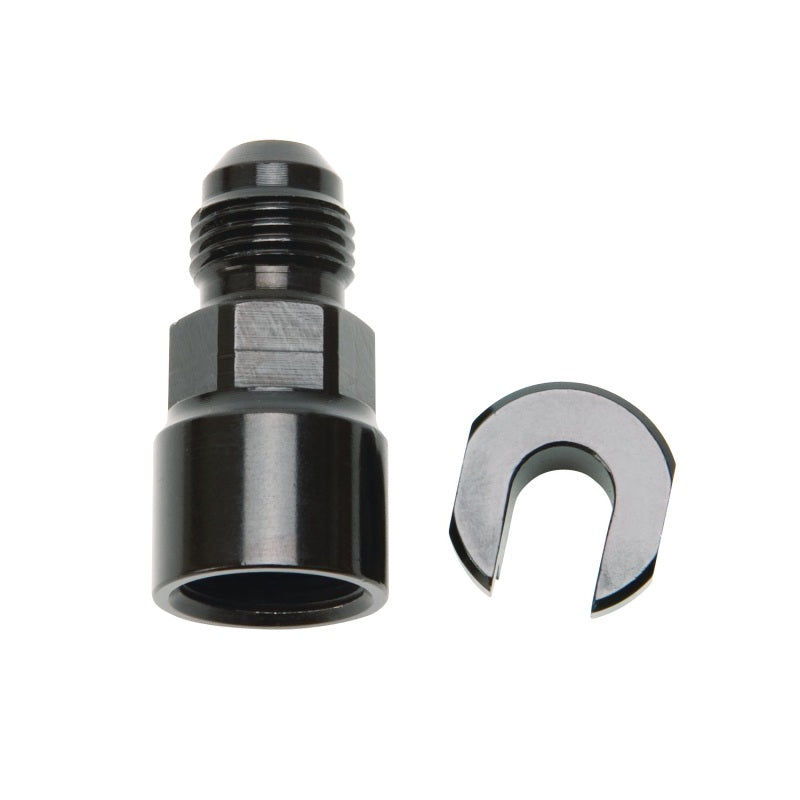 Russell 644123 Performance -6 AN Male to 3/8in SAE Quick-Disconnect Female (Black Single)