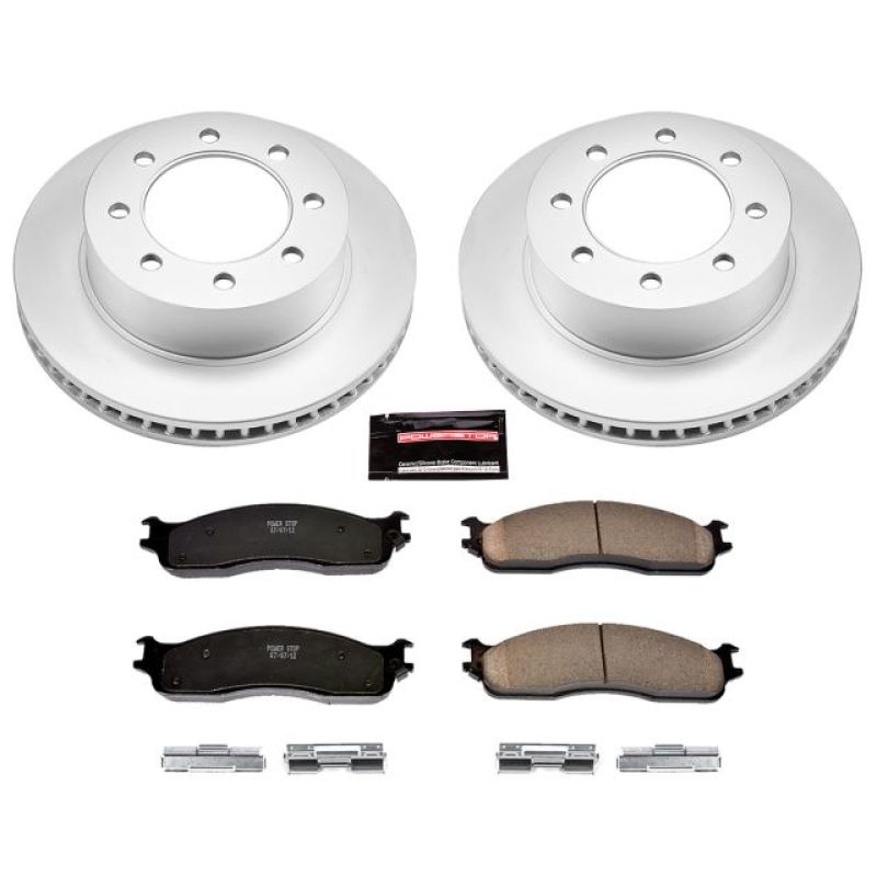 PowerStop CRK2203 03-08 fits Dodge Ram 3500 Front Z17 Coated Brake Kit