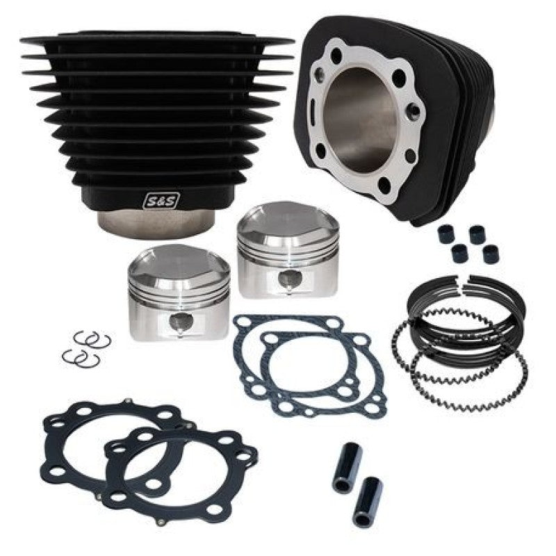 S&S 910-0696 Cycle 86-03 Sportster Models 1200cc Cylinder and Piston Kit - Wrink