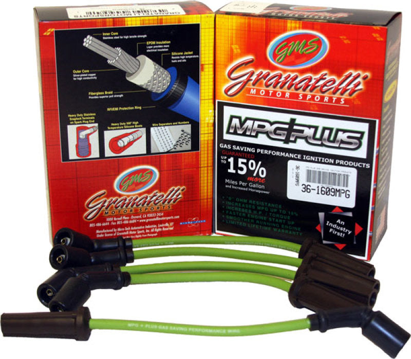 Granatelli 34-1955MPG 05-10 fits Subaru Impreza/Impreza Outback 4Cyl 2.5L MPG Plus Ignition Wires