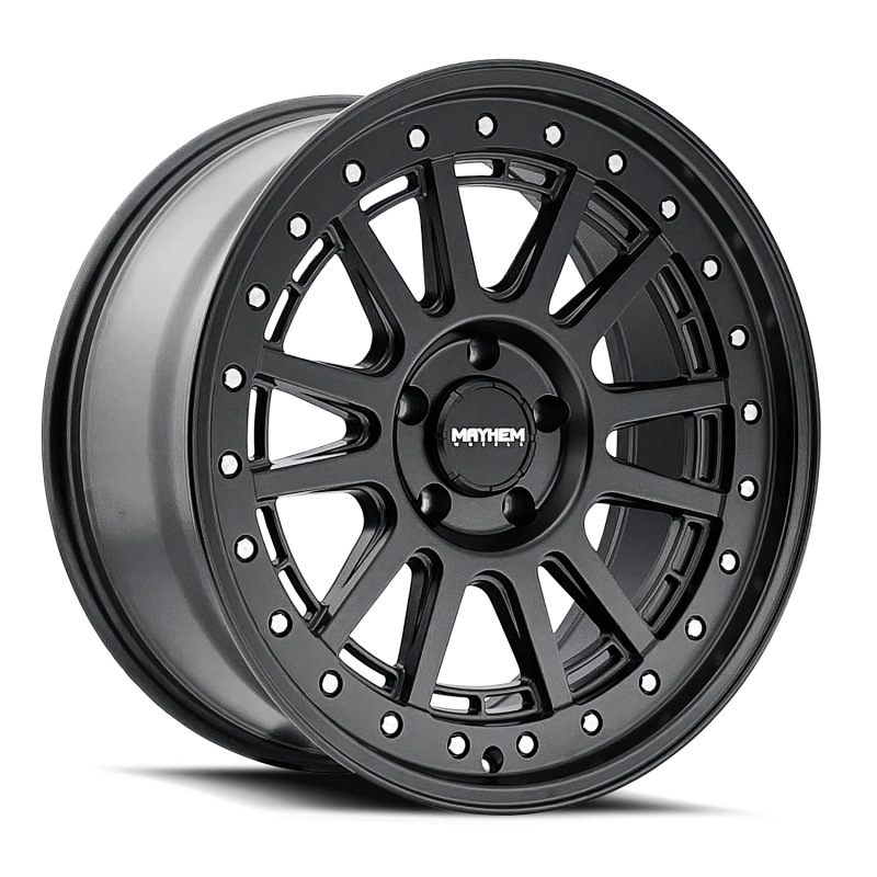 Mayhem 8305-5744MB 8305 Compass 15x7 / 5x100 BP / 15mm Offset / mm Hub Matte Black Wheel