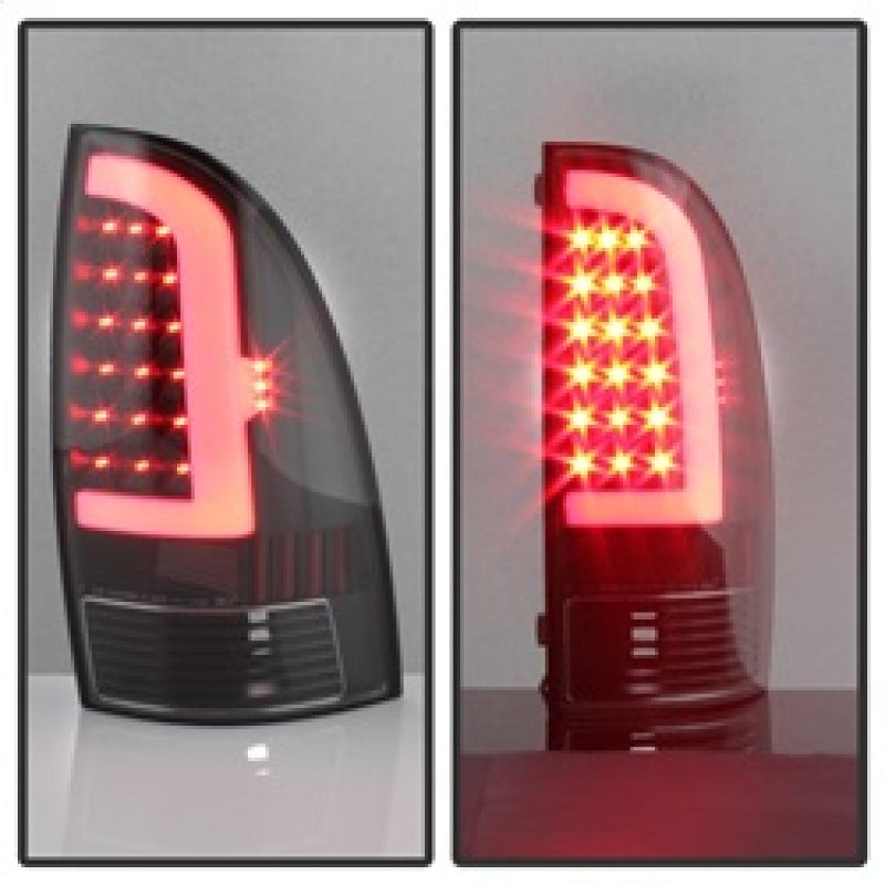 xTune 5082121 fits Toyota Tacoma 05-15 Tail Lights - Light Bar LED - Black ALT-