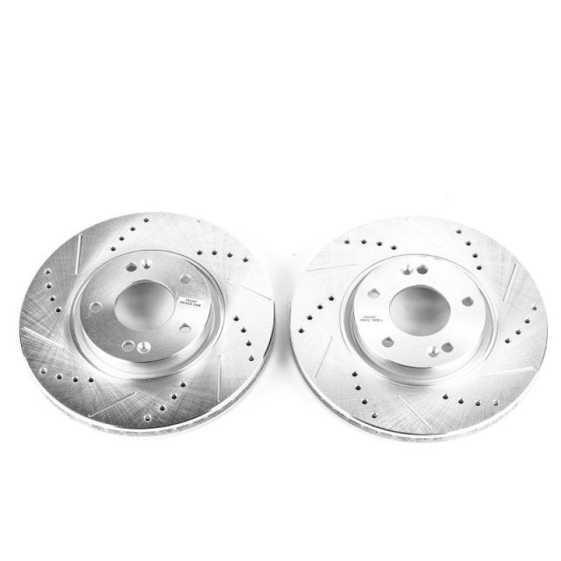 PowerStop fits Hyundai 06-15 Sonata Front Evolution Drilled & Slotted Rotors -