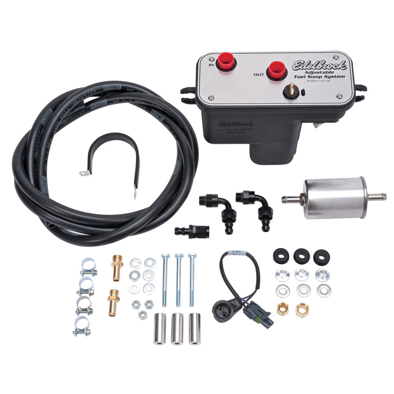 Edelbrock 36031 Fuel System Universal Fuel Sump Module Adjustable 255 LPH