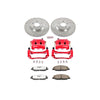 PowerStop KC1380 fits Ford Mustang Front Z26 Street Warrior Brake Kit w/Calipers