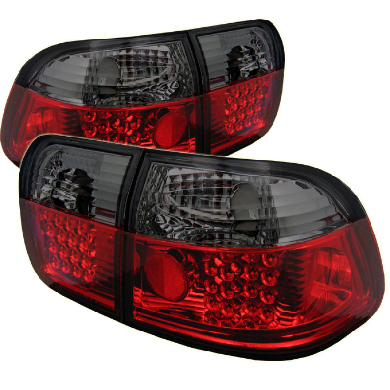 Spyder 5005038 fits Honda 96-98 Civic 4Dr LED Tail Lights Red Smoke ALT-YD-HC96