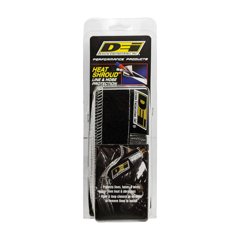 DEI 10487 Heat Shroud 2-1/2in x 3ft - Aluminized Sleeving-Hook and Loop Edge