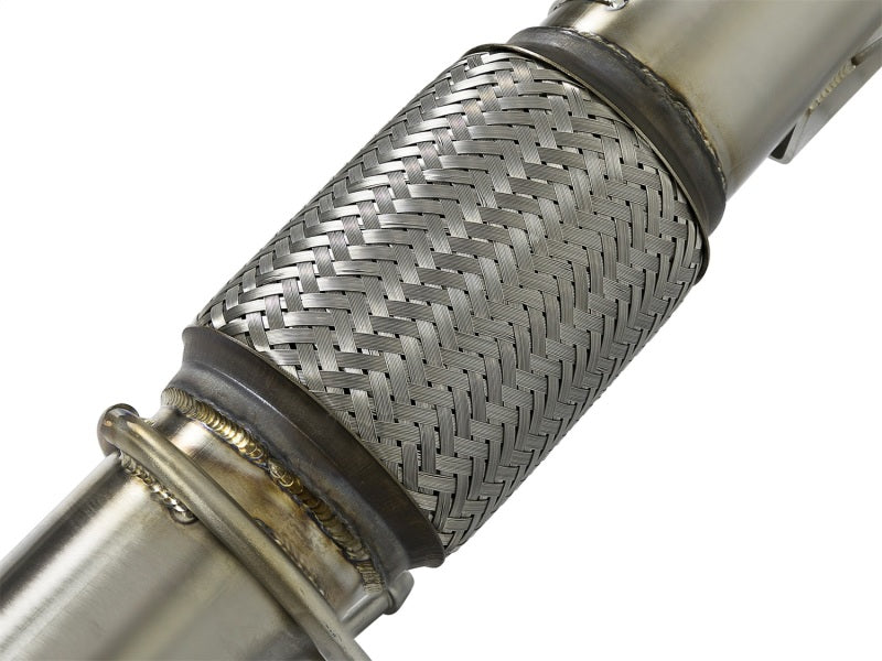 AFE 48-33024-HC d Steel 3in. 304 SS Catted Series Downpipe 16-18 fits Ford Focu