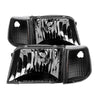 9029363 Xtune fits Ford 93-97 Ranger Crystal Headlights w/ Corner Lights 4pcs