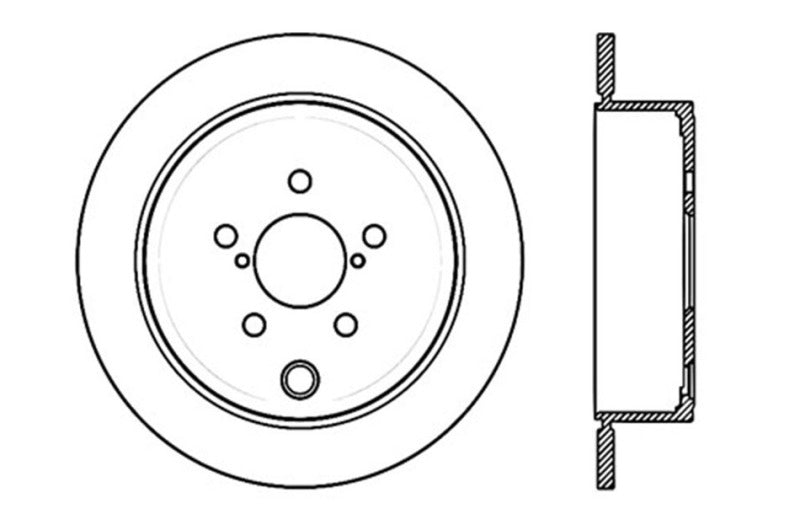 Stoptech 128.47029L 08-10 WRX Drilled Left Rear Rotor