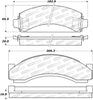 Stoptech 308.0543 Street Brake Pads - Rear
