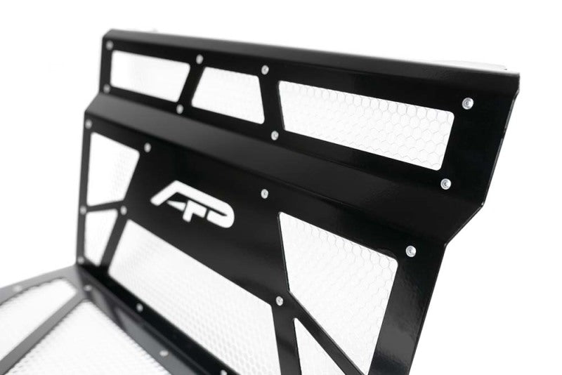 Agency Power AP-RZR-111-FGB-MWHT fits Polaris 14-18 RZR XP 1000 / XP Turbo Vented Engine Cover - Gloss Black/White Mesh