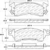 Stoptech 305.0052 Street Select Brake Pads - Rear