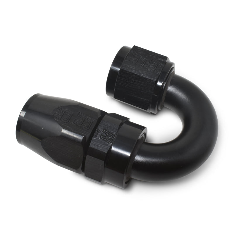 Russell 613525 Performance -10 AN Black 180 Degree Full Flow Swivel Hose End
