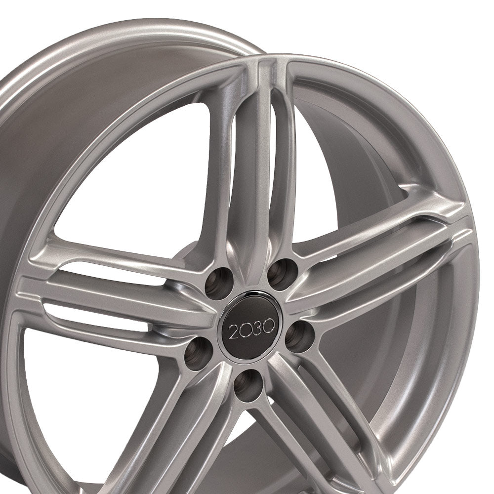 OE Wheels AU12-18080-5112-35S 18" Replica AU12 fits Audi RS6 18x8 Silver