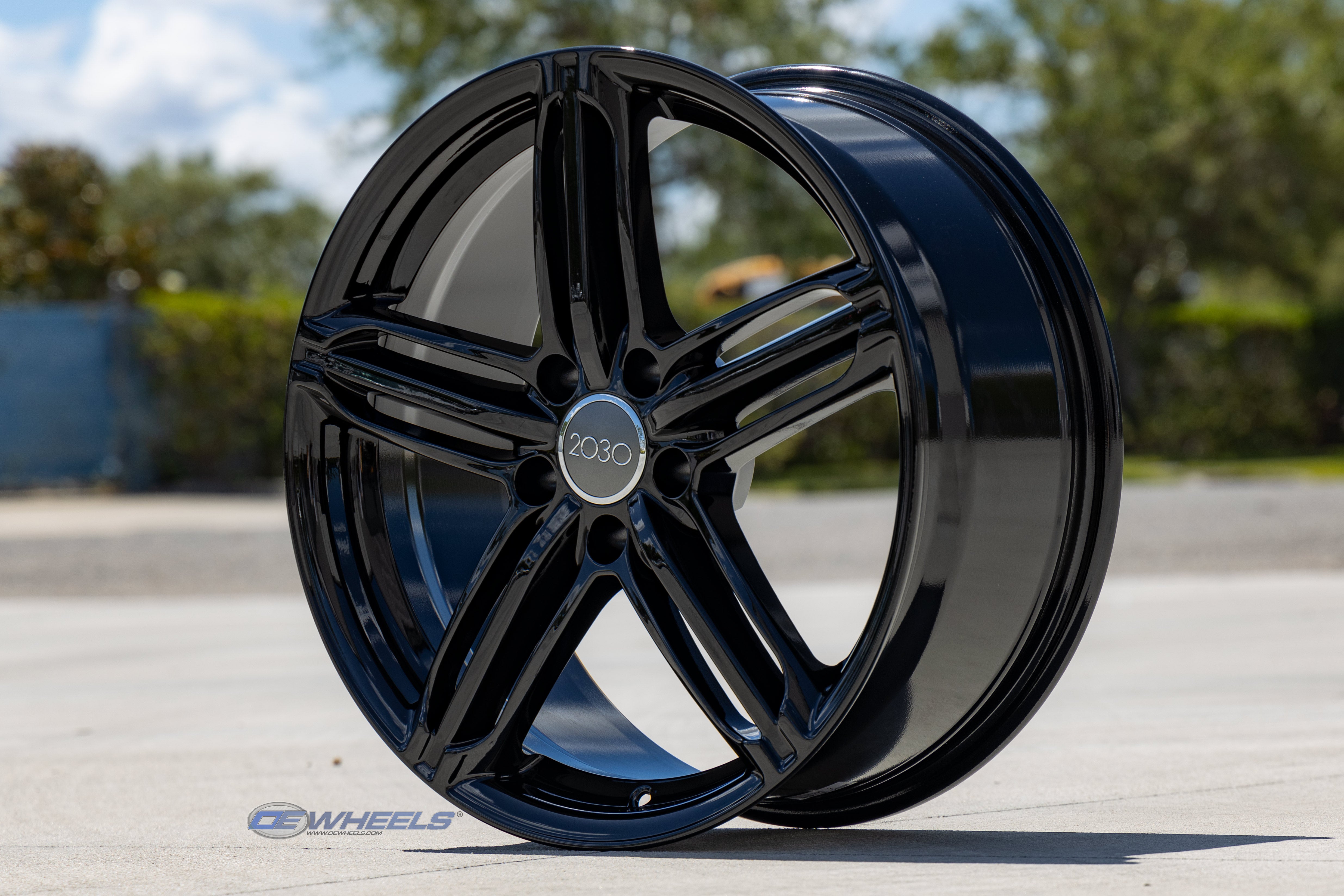 OE Wheels AU12-18080-5112-45B 18" Replica AU12 fits Audi RS6 18x8 Black ET45