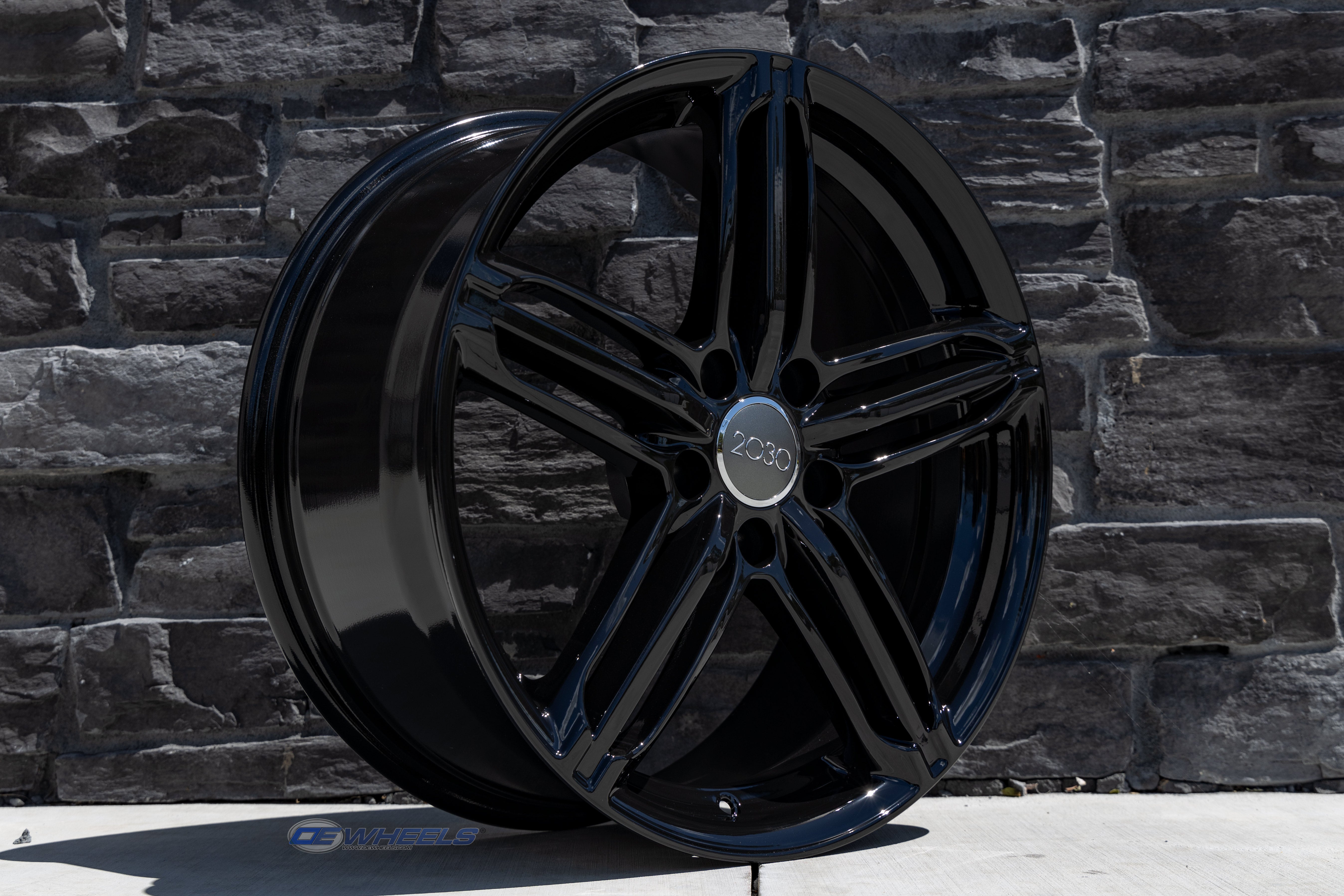 OE Wheels AU12-18080-5112-45B 18" Replica AU12 fits Audi RS6 18x8 Black ET45