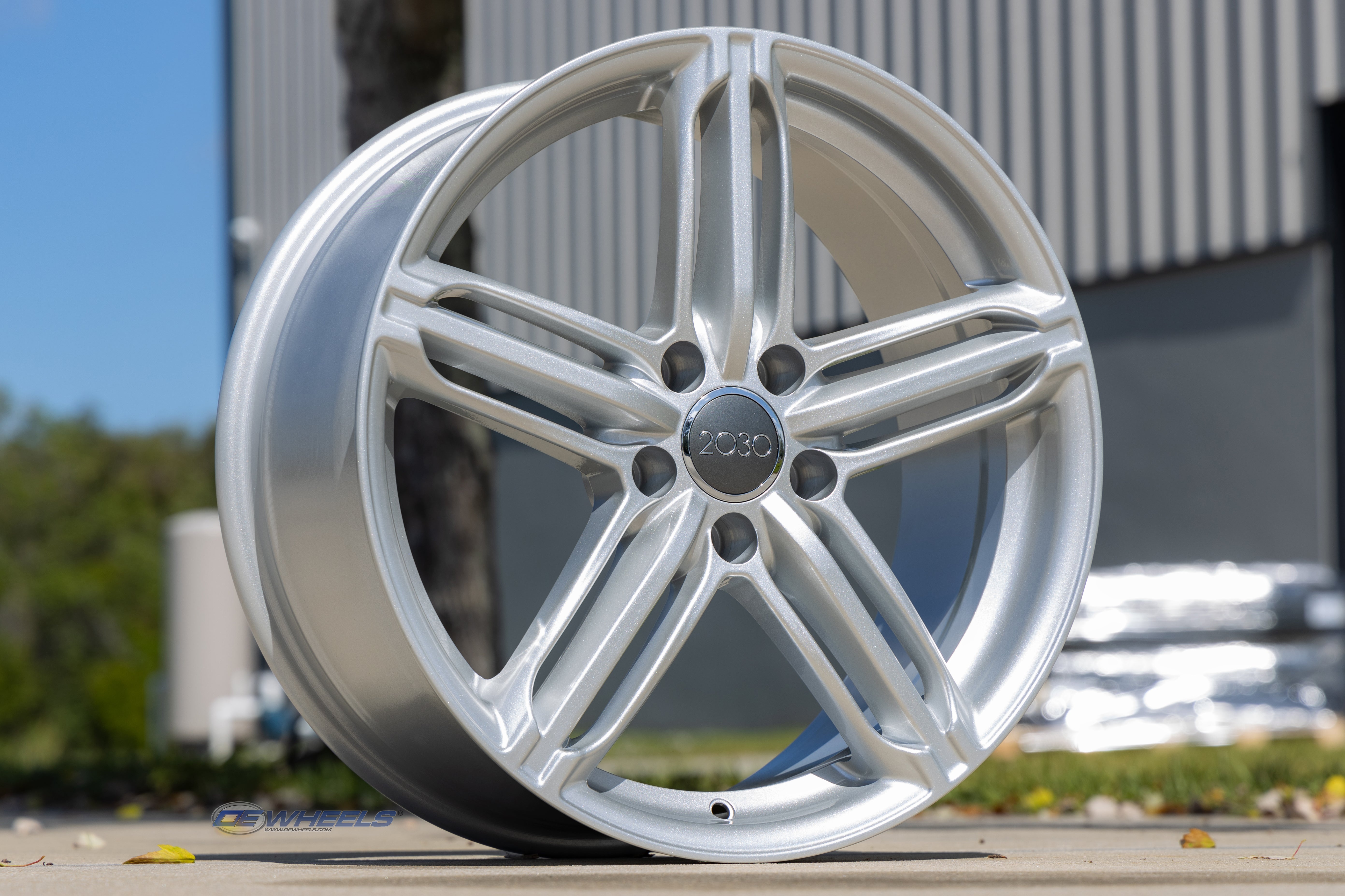 OE Wheels AU12-18080-5112-35S 18" Replica AU12 fits Audi RS6 18x8 Silver