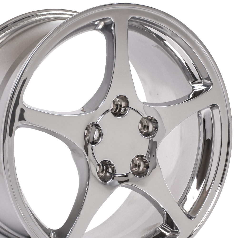 OE Wheels CV05-D17095-5475-54C 17" Replica fits Chevrolet Corvette C5 Chrome