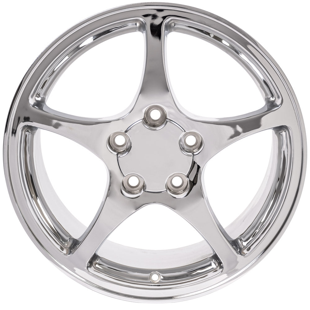 OE Wheels CV05-D18095-5475-54C 18" Replica fits Chevrolet Corvette C5 Chrome