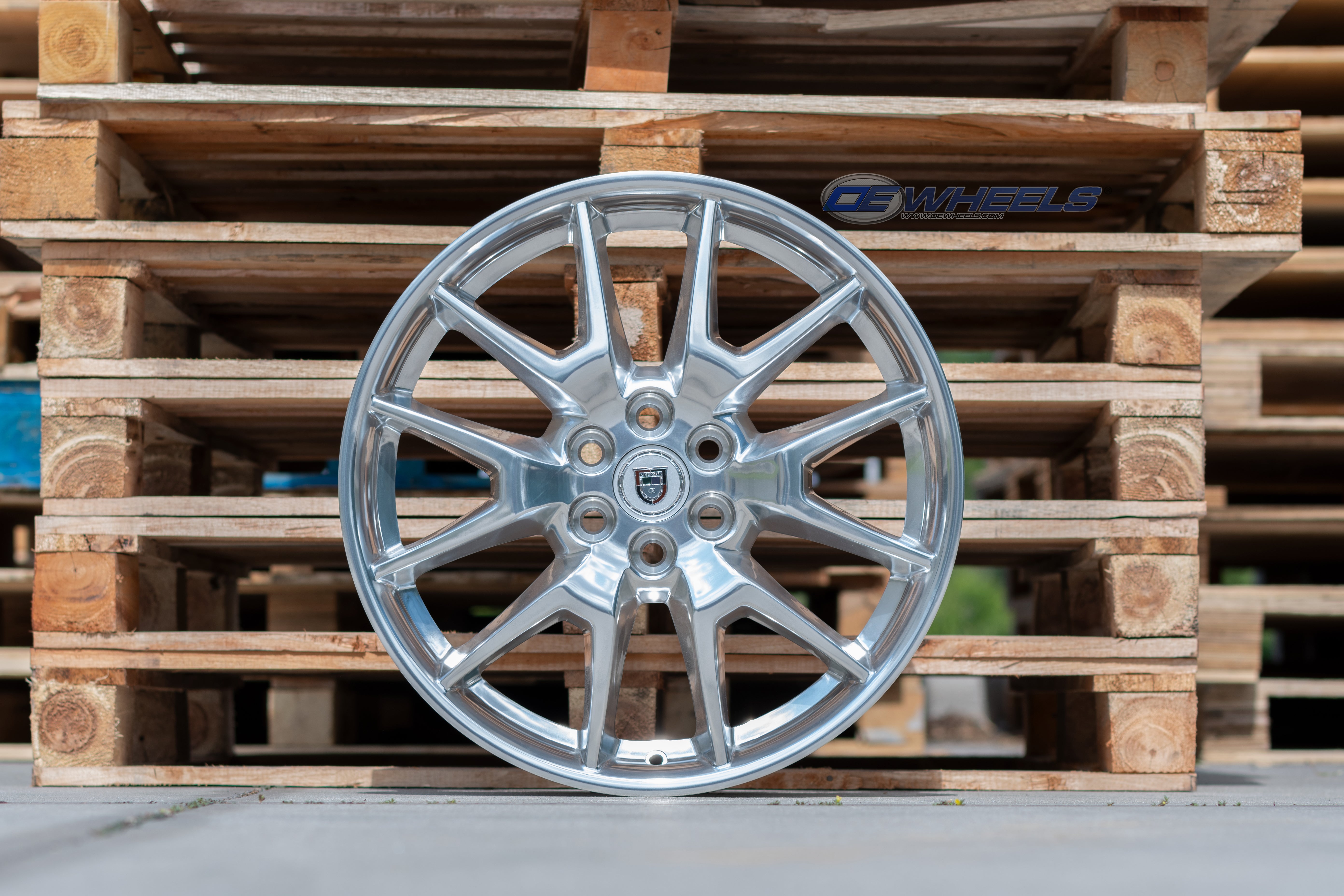 OE Wheels CA12-20080-6120-53P 20" Replica CA12 fits Cadillac SRX 20x8 Polished