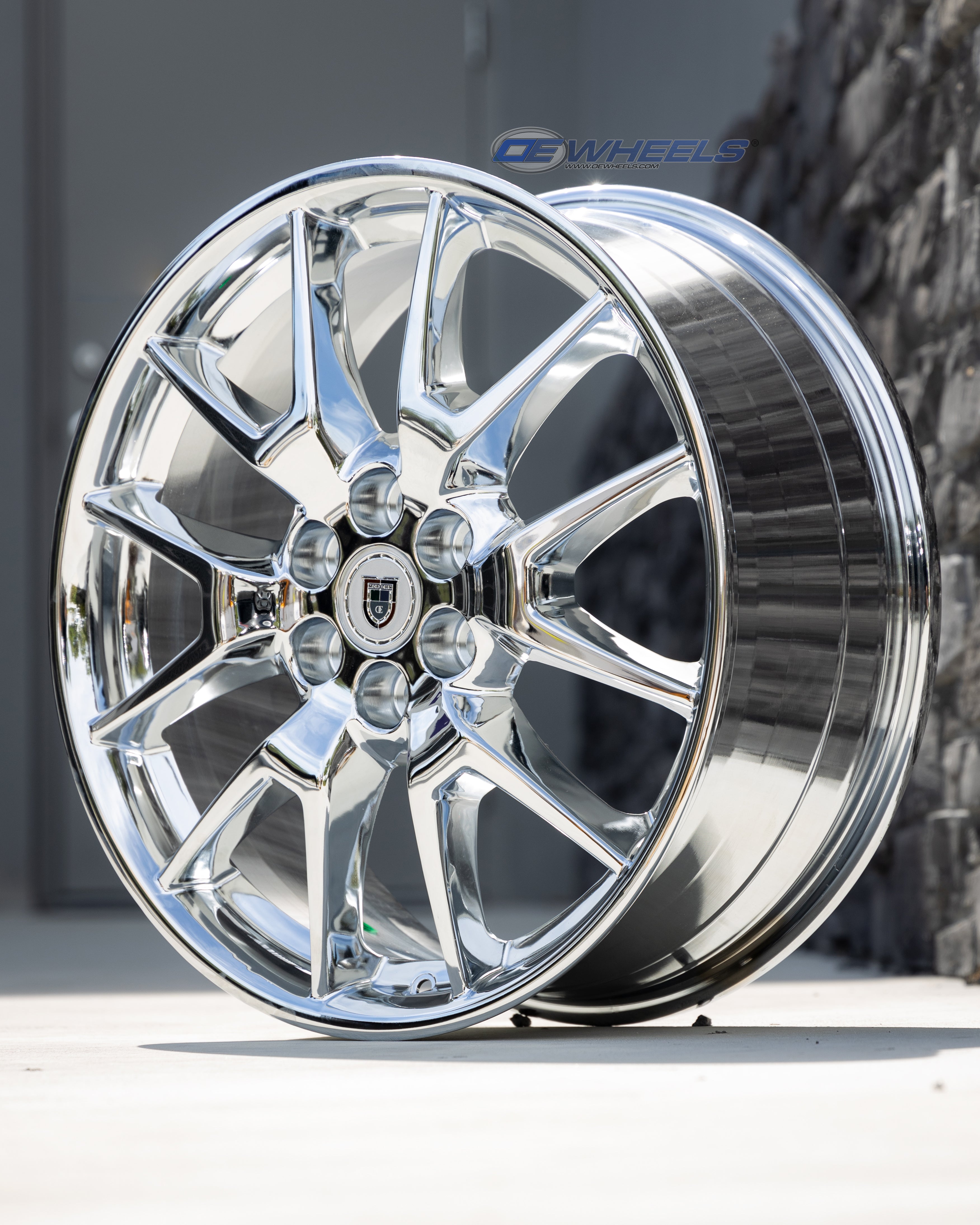 OE Wheels CA12-20080-6120-53C 20" Replica CA12 fits Cadillac SRX 20x8 Chrome
