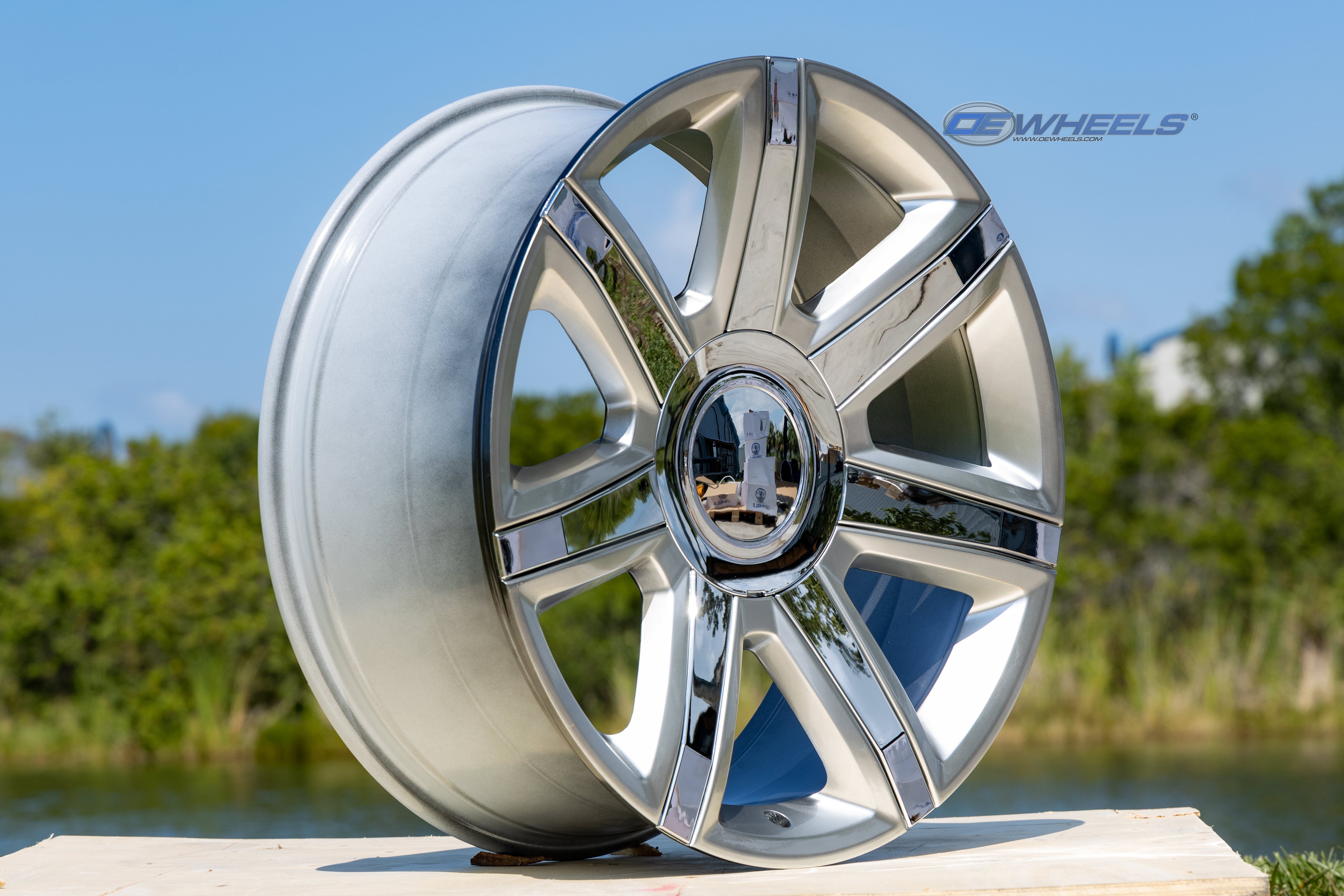OE Wheels CA87-22090-6550-31HS-ic 22" Replica fits Cadillac Escalade 22x9 Hyper