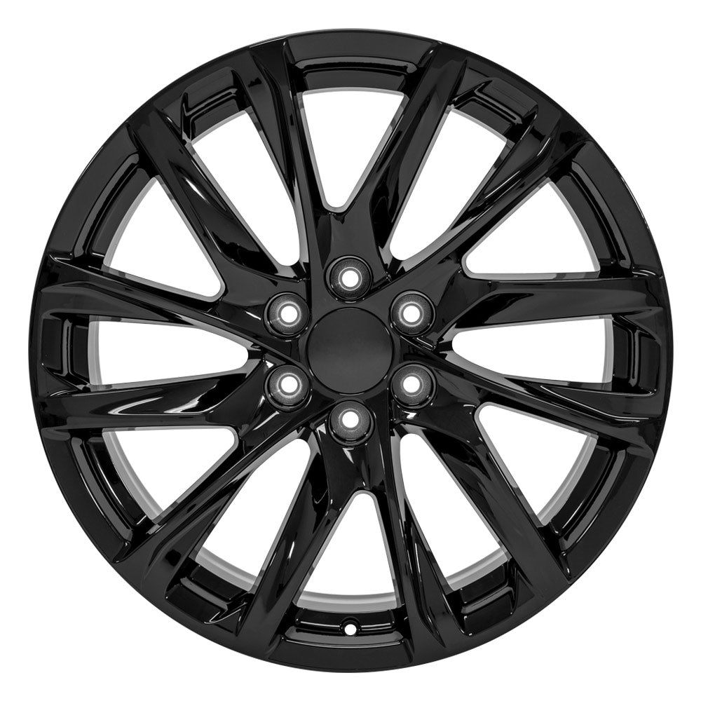 OE Wheels CA90-22090-6550-28B 22" Replica fits Cadillac Escalade Gloss Black