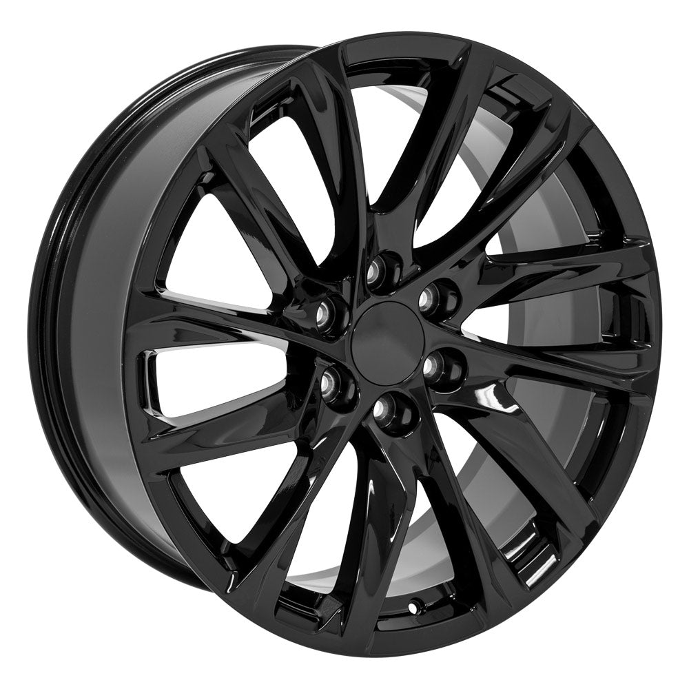 OE Wheels CA90-22090-6550-28B 22" Replica fits Cadillac Escalade Gloss Black