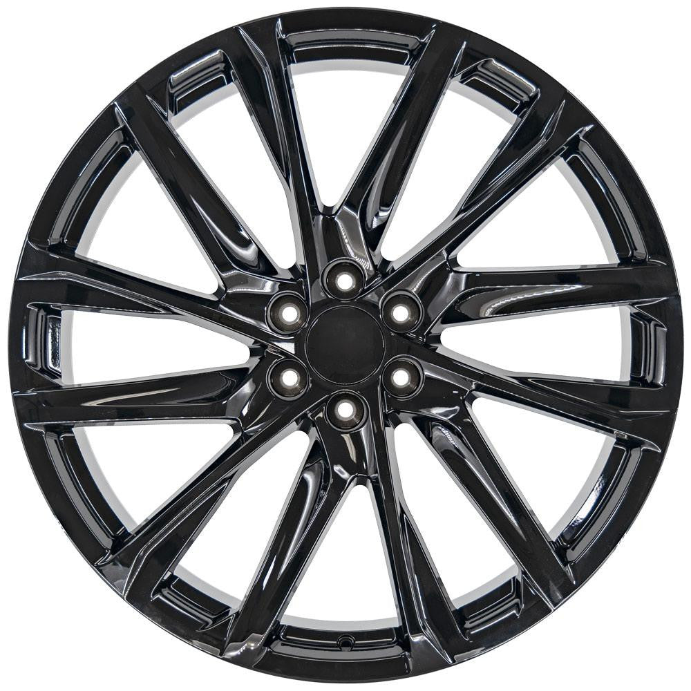 OE Wheels CA90-26100-6550-28B 26" Replica fits Cadillac Escalade - Black 26x10